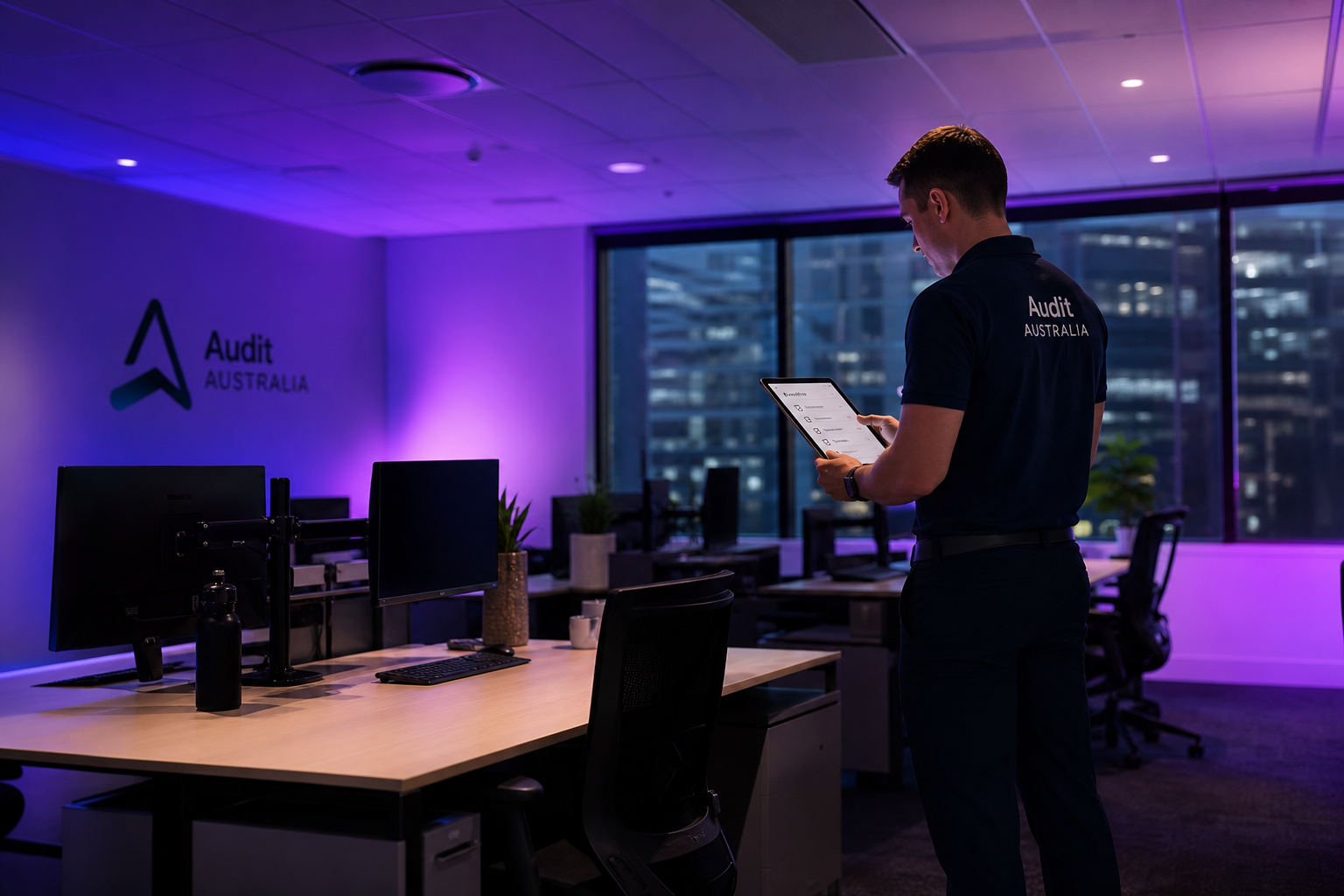 Wristsuanatureiu auditor reviewing digital workspace configuration